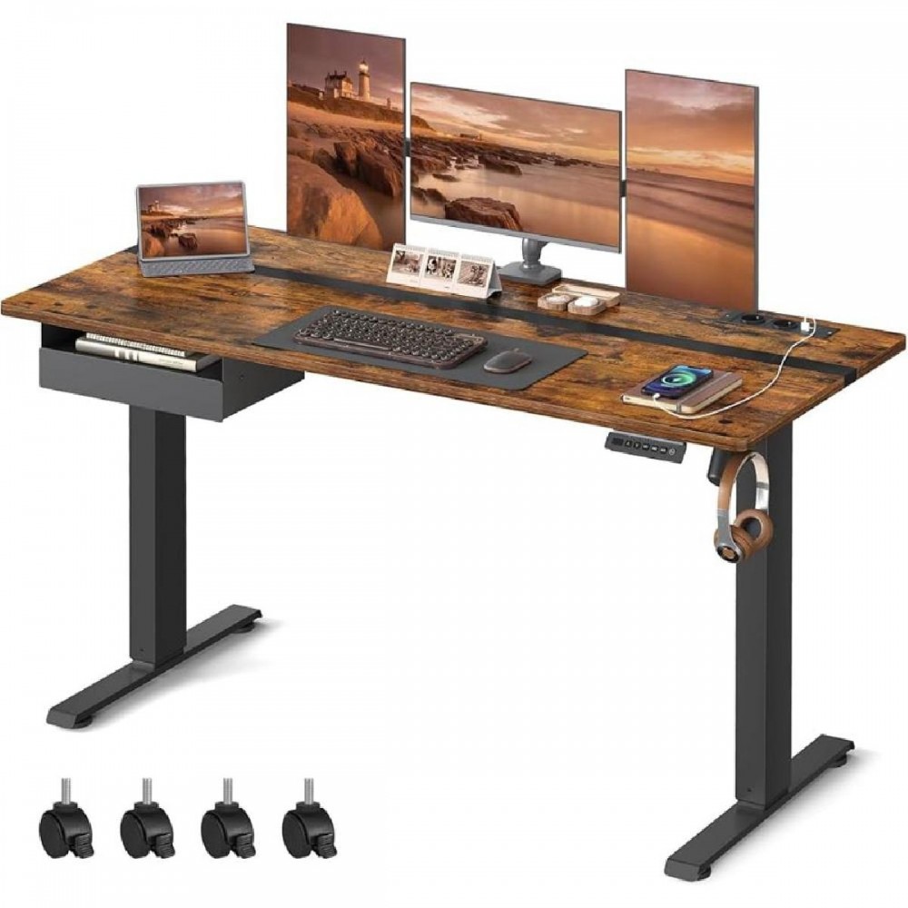 Songmics Μεταλλικό Ηλεκτρικά Ρυθμίζόμενο γραφείο 140 x 60 x 72-120 cm Ξύλινου Φινιρίσματος Χρώματος καφέ (LSD114X01) (SNGLSD114X01) Songmics Μεταλλικό Ηλεκτρικά Ρυθμίζόμενο γραφείο 140 x 60 x 72-120 cm Ξύλινου Φινιρίσματος Χρώματος καφέ (LSD114X01) (SNGLSD114X01)