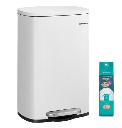 Songmics κάδος απορριμάτων κουζίνας 42.5 x 31.8 x 65.7 cm (LTB101W01) (SNGLTB101W01)