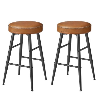 Vasagle σκαμπό μπαρ, ύψους 63 εκατοστών, 2 τεμάχια, Καφέ  (LBC080K01) (VASLBC080K01)