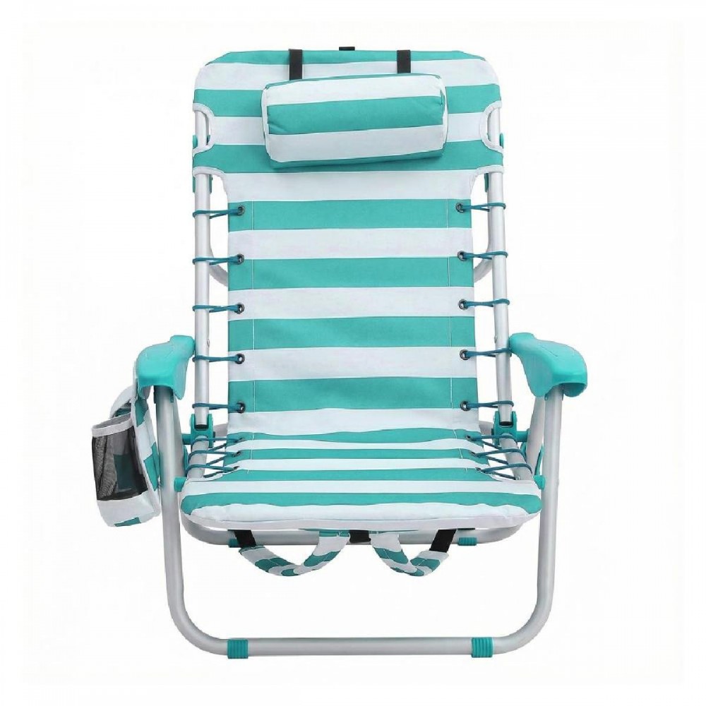 Songmics Beach Chair White/Green 68x63x75cm (GCB62JW) (SNGGCB62JW)