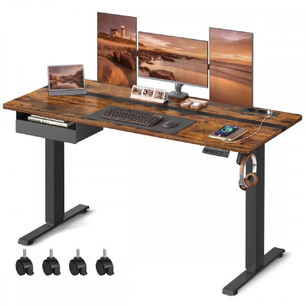 Songmics Μεταλλικό Ηλεκτρικά Ρυθμίζόμενο γραφείο SNGLSD116X01-1&2 160 x 70 x 72-120 cm Ξύλινου Φινιρίσματος Χρώματος καφέ - (LSD116X01) (SNGLSD116X01) Songmics Μεταλλικό Ηλεκτρικά Ρυθμίζόμενο γραφείο SNGLSD116X01-1&2 160 x 70 x 72-120 cm Ξύλινου Φινιρίσματος Χρώματος καφέ - (LSD116X01) (SNGLSD116X01)