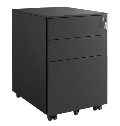 Songmics ντουλάπι αρχείων με 3 συρτάρια και με δυνατότητα κλειδώματος 52 x 39 x 60 cm, μαύρο (OFC60BK) (SNGOFC60BK) Songmics ντουλάπι αρχείων με 3 συρτάρια και με δυνατότητα κλειδώματος 52 x 39 x 60 cm, μαύρο (OFC60BK) (SNGOFC60BK)