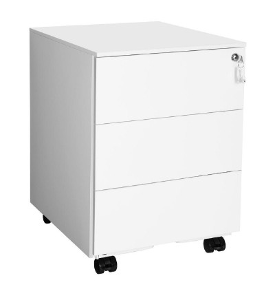 Songmics ντουλάπι αρχείων με 3 συρτάρια και με δυνατότητα κλειδώματος 39 x 45 x 55 cm, λευκό (OFC63WT) (SNGOFC63WT) Songmics ντουλάπι αρχείων με 3 συρτάρια και με δυνατότητα κλειδώματος 39 x 45 x 55 cm, λευκό (OFC63WT) (SNGOFC63WT)