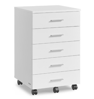 Vasagle ντουλάπι αρχείων με 5 συρτάρια  40 x 42 x 65.7 cm, Λευκό (UOFC081W01) (VASUOFC081W01)