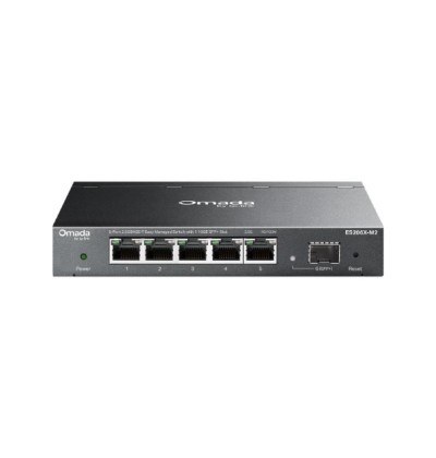TP-Link Omada 5-Port 2.5GBASE-T Easy Managed Switch with 1 10GE SFP+ Slot (ES206X-M2) (TPES206X-M2) TP-Link Omada 5-Port 2.5GBASE-T Easy Managed Switch with 1 10GE SFP+ Slot (ES206X-M2) (TPES206X-M2)
