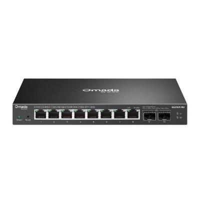 TP-Link Omada 8-Port 2.5G BASE-T Easy Managed Switch with 2 10GE SFP+ Slots (ES210X-M2) (TPES210X-M2) TP-Link Omada 8-Port 2.5G BASE-T Easy Managed Switch with 2 10GE SFP+ Slots (ES210X-M2) (TPES210X-M2)