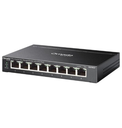 TP-Link Omada 8-Port Gigabit Easy Managed Switch with 8-Port PoE+ (ES208GP) (TPES208GP) TP-Link Omada 8-Port Gigabit Easy Managed Switch with 8-Port PoE+ (ES208GP) (TPES208GP)
