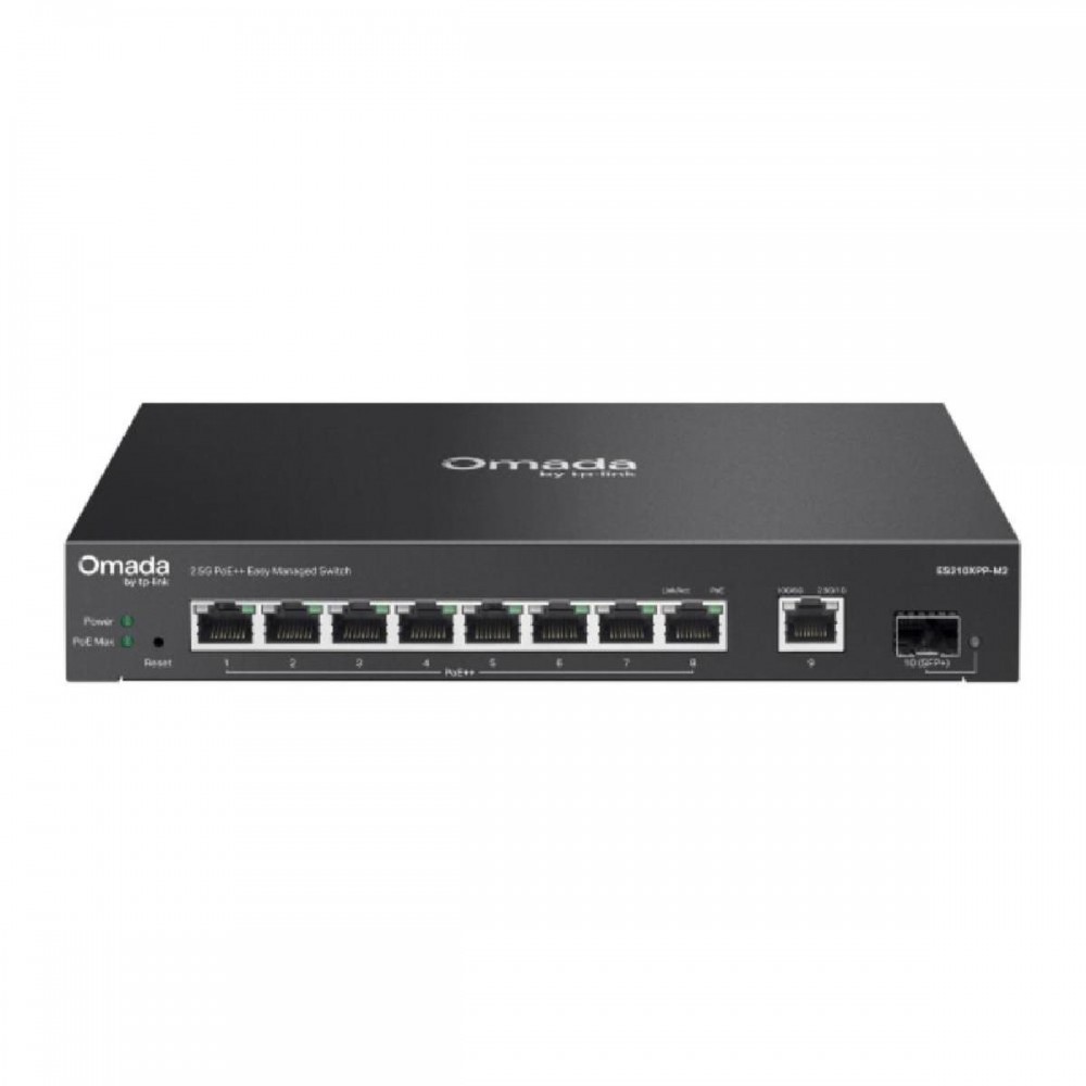 TP-Link Omada 8-Port 2.5G + 2-Port 10G Easy Managed Switch with 8-Port PoE++ (ES210XPP-M2) (TPES210XPP-M2) TP-Link Omada 8-Port 2.5G + 2-Port 10G Easy Managed Switch with 8-Port PoE++ (ES210XPP-M2) (TPES210XPP-M2)