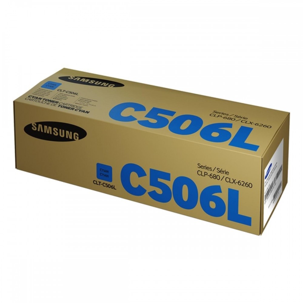 Samsung CLT-C506L High Yield Cyan Toner Cartridge (SU038A) (HPCLTC506L) Samsung CLT-C506L High Yield Cyan Toner Cartridge (SU038A) (HPCLTC506L)