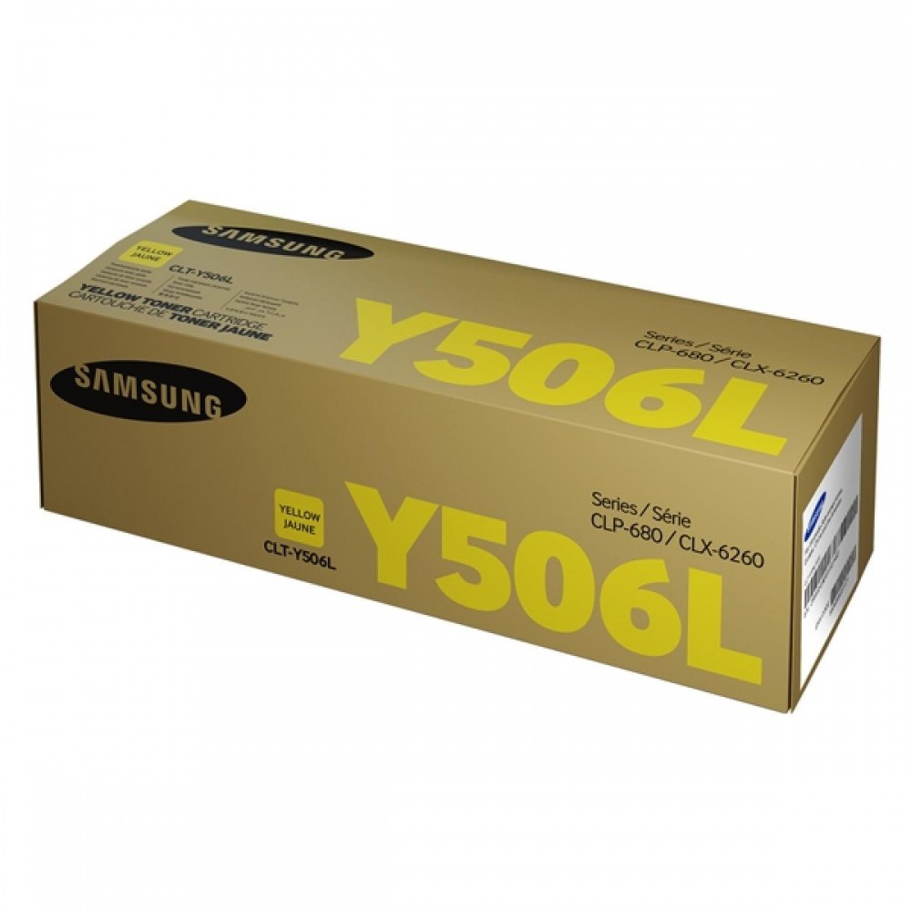 Samsung CLT-Y506L High Yield Yellow Toner Cartridge (SU515A) (HPCLTY506L)