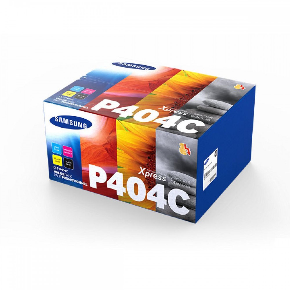 Samsung CLT-P404C 4-pk CYMK Toner Cartridge (SU365A) (HPCLTP404C) Samsung CLT-P404C 4-pk CYMK Toner Cartridge (SU365A) (HPCLTP404C)