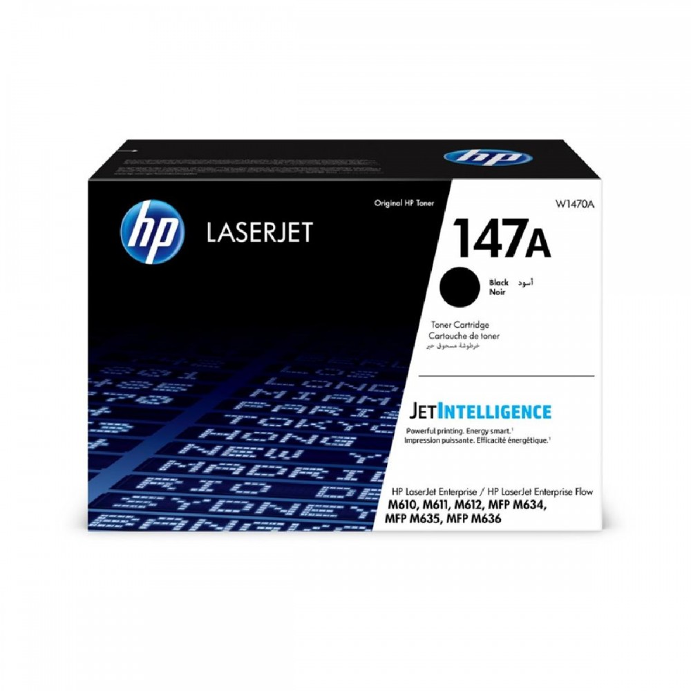 HP 147A Black LaserJet Toner Cartridge (10.5k) (W1470A) (HPW1470A)