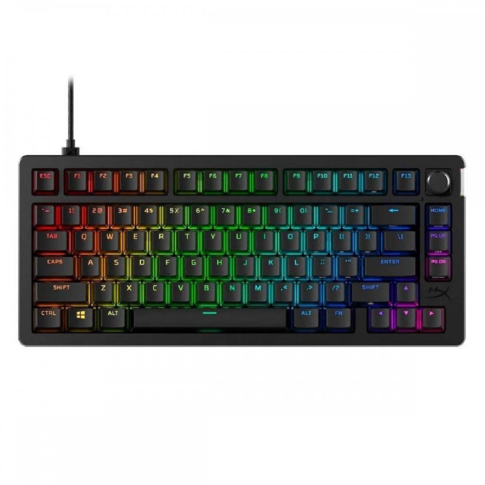 HyperX Alloy Rise 75 Gaming Mechanical Keyboard 75% HyperX Red US (7G7A4AA) (HYX7G7A4AA) HyperX Alloy Rise 75 Gaming Mechanical Keyboard 75% HyperX Red US (7G7A4AA) (HYX7G7A4AA)