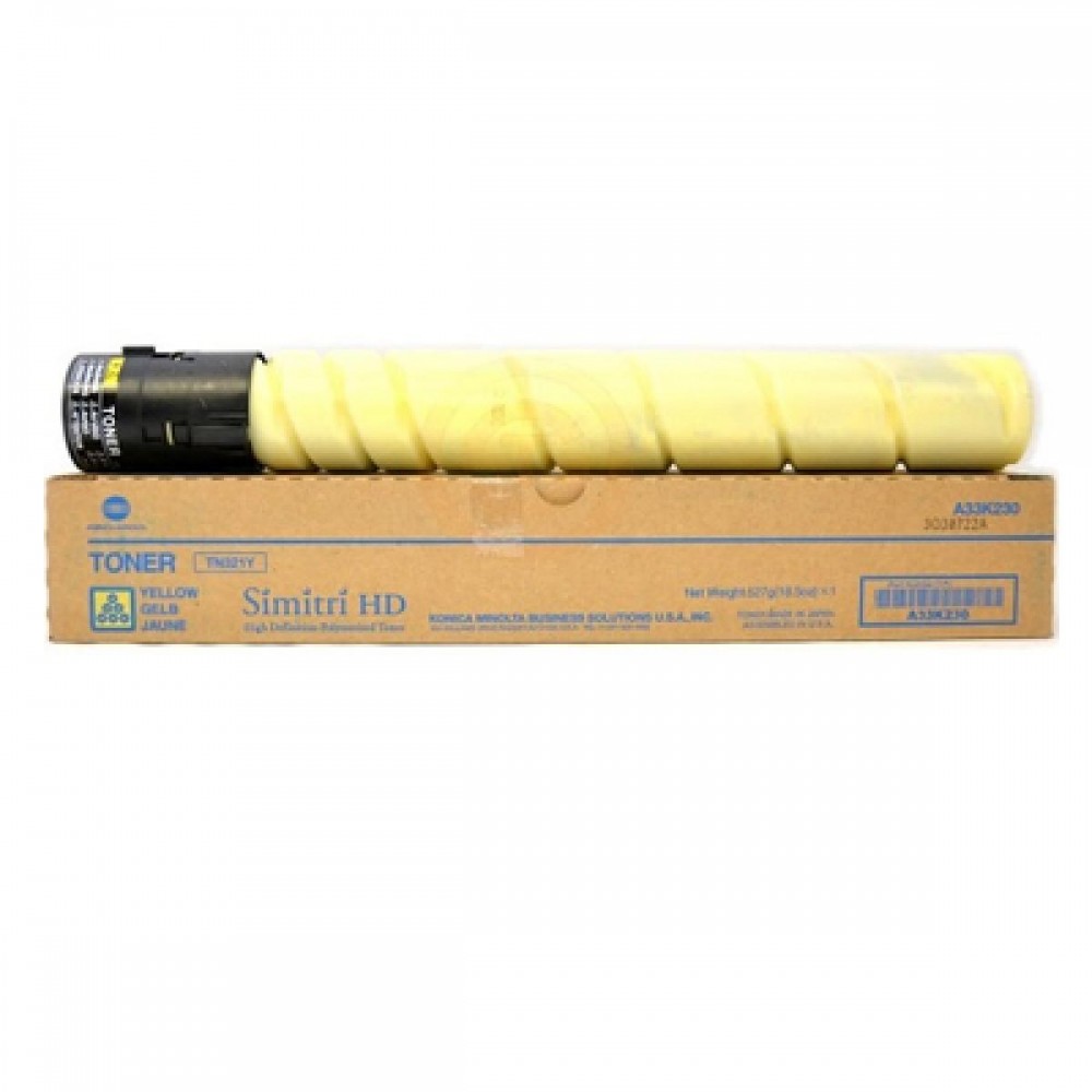 KONICA MINOLTA BIZHUB C224/284/364 TN321Y YELLOW TONER (A33K250) (MINTN321Y) KONICA MINOLTA BIZHUB C224/284/364 TN321Y YELLOW TONER (A33K250) (MINTN321Y)