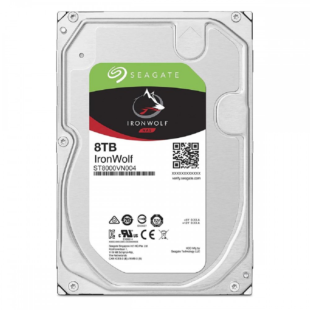 Εσωτερικός Σκληρός Δίσκος SEAGATE 3.5' 8TB Sata III Ironwolf (ST8000VN004) (SEAST8000VN004)