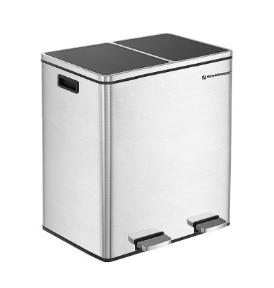 Μεταλλικός Διπλός Κάδος Απορριμμάτων από Ανοξείδωτο Ατσάλι με 2 Πεντάλ και Σύστημα Soft-Close 60 Lt Χρώματος Ασημί Songmics (LTB60NL) (SNGLTB60NL) Μεταλλικός Διπλός Κάδος Απορριμμάτων από Ανοξείδωτο Ατσάλι με 2 Πεντάλ και Σύστημα Soft-Close 60 Lt Χρώματος Ασημί Songmics (LTB60NL) (SNGLTB60NL)