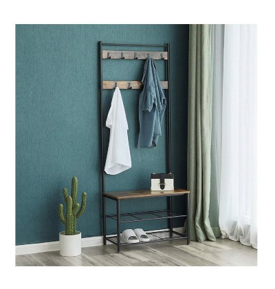 Μεταλλικό Έπιπλο Εισόδου με 3 Ράφια και 9 Κρεμάστρες 70 x 175 x 32 cm Vasagle (HSR41BX) (VASHSR41BX) Μεταλλικό Έπιπλο Εισόδου με 3 Ράφια και 9 Κρεμάστρες 70 x 175 x 32 cm Vasagle (HSR41BX) (VASHSR41BX)