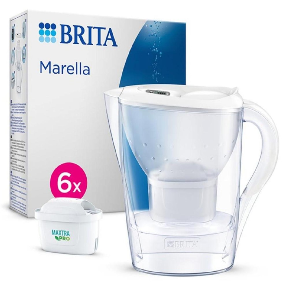 Brita Marella Maxtra Pro Κανάτα Πλαστική με 6 Ανταλλακτικά Φίλτρα Maxtra 2.4L (BRI24359) Brita Marella Maxtra Pro Κανάτα Πλαστική με 6 Ανταλλακτικά Φίλτρα Maxtra 2.4L (BRI24359)