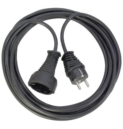 Brennenstuhl Quality plastic extension cable 25m black H05VV-F 3G1.5 (1165480) (BNN1165480)