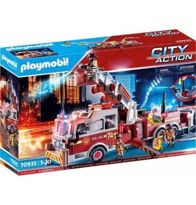Playmobil City Action Fire Engine with Tower Ladder για 5-10 ετών (70935) (PLY70935)
