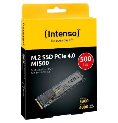 Intenso MI500 M.2 SSD PCIe 4.0 500GB (3836450) (NSO3836450) Intenso MI500 M.2 SSD PCIe 4.0 500GB (3836450) (NSO3836450)