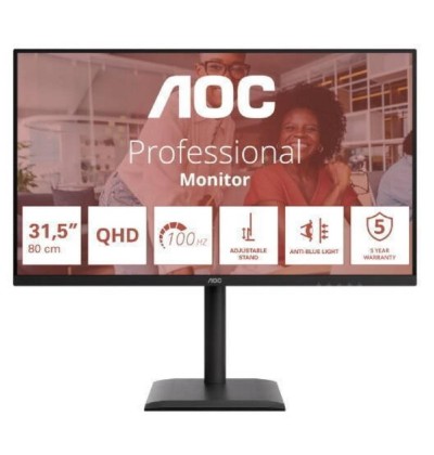 AOC Q32E4U QHD IPS Monitor 32' with speakers (Q32E4U) (AOCQ32E4U)