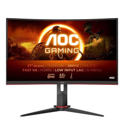AOC C27G2Z3/BK FHD Ergonomic Gaming Monitor 27