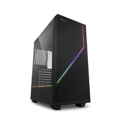 Sharkoon RGB Flow Gaming Midi Tower Computer Case Black (20930144) (SHR20930144) Sharkoon RGB Flow Gaming Midi Tower Computer Case Black (20930144) (SHR20930144)