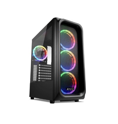 Sharkoon TK5M Gaming Full Tower Computer Case RGB Black (36503112) (SHR36503112)