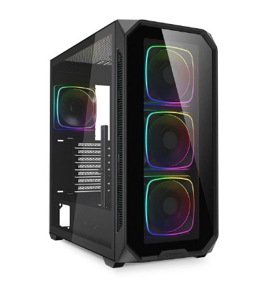 Sharkoon AK5G RGB  (schwarz, Tempered Glass x 2) Sharkoon AK5G RGB  (schwarz, Tempered Glass x 2)