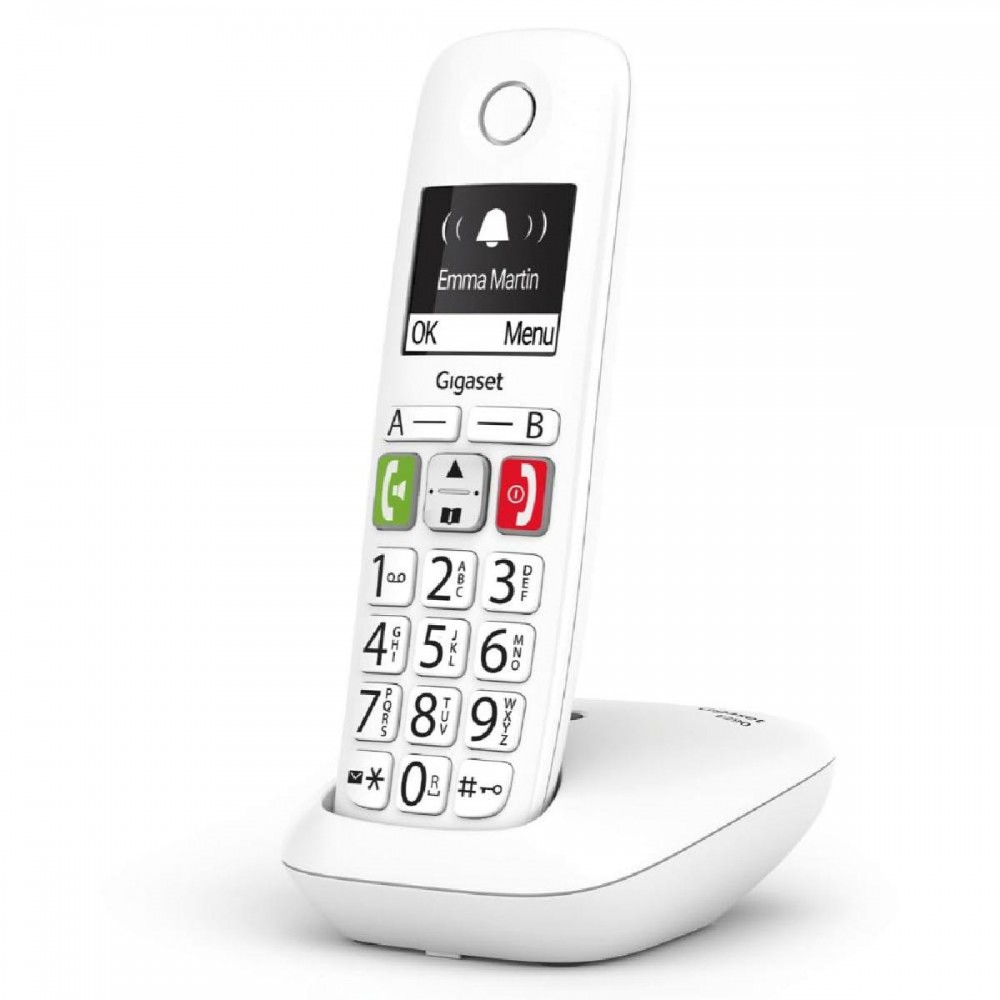 Gigaset Wireless Landline Phone E290 White (S30852-H2901-D202) (GGSE290-WH) Gigaset Wireless Landline Phone E290 White (S30852-H2901-D202) (GGSE290-WH)
