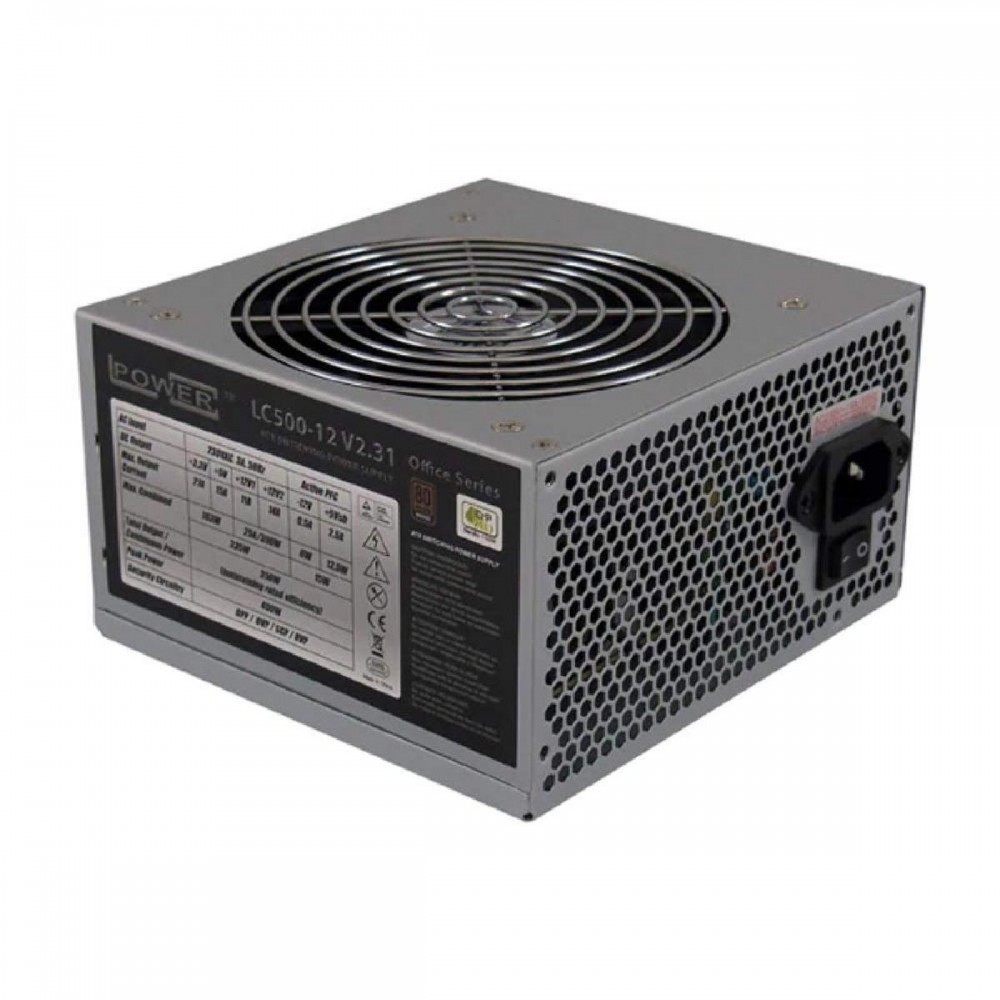 LC-Power Office Series LC500-12 V2.31 - power supply - 400 Watt (LC500-12 V2.31) (LC500-12-V2.31) LC-Power Office Series LC500-12 V2.31 - power supply - 400 Watt (LC500-12 V2.31) (LC500-12-V2.31)