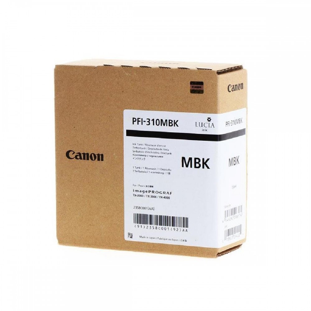 Canon Pigment Μελάνι Inkjet PFI-310 Matte Black (2358C001) (CAN-PFI310MBK) Canon Pigment Μελάνι Inkjet PFI-310 Matte Black (2358C001) (CAN-PFI310MBK)