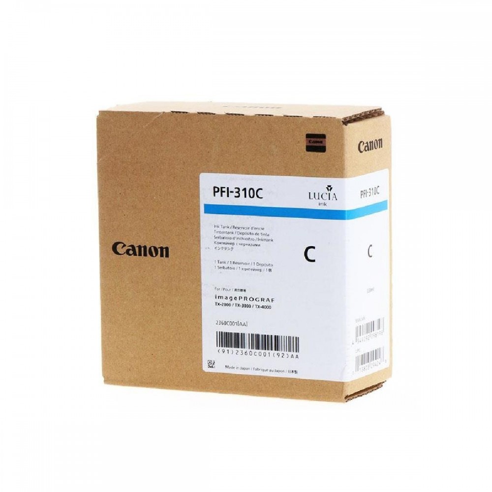 Canon Pigment Μελάνι Inkjet PFI-310 Cyan (2360C001) (CAN-PFI310C) Canon Pigment Μελάνι Inkjet PFI-310 Cyan (2360C001) (CAN-PFI310C)