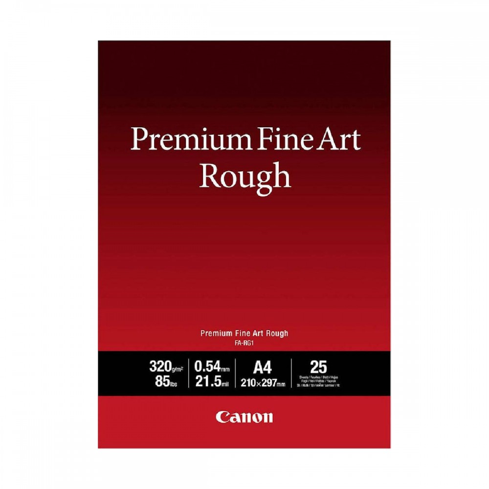 Canon FA-RG1 Photo Paper Premium Fine Art Rough A4 (21x30) 320gr/m² for Printers Inkjet 25 Sheets (4562C001) (CANFA-RG1A4) Canon FA-RG1 Photo Paper Premium Fine Art Rough A4 (21x30) 320gr/m² for Printers Inkjet 25 Sheets (4562C001) (CANFA-RG1A4)