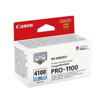 Canon Μελάνι Inkjet PFI4100PC Photo Cyan (6781C001) (CANPFI-4100PC)