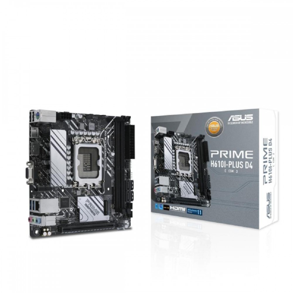 Asus Prime H610I-PLUS D4 Motherboard Mini ITX με Intel 1700 Socket (90MB1B20-M0EAYC) (ASU90MB1B20-M0EAYC) Asus Prime H610I-PLUS D4 Motherboard Mini ITX με Intel 1700 Socket (90MB1B20-M0EAYC) (ASU90MB1B20-M0EAYC)