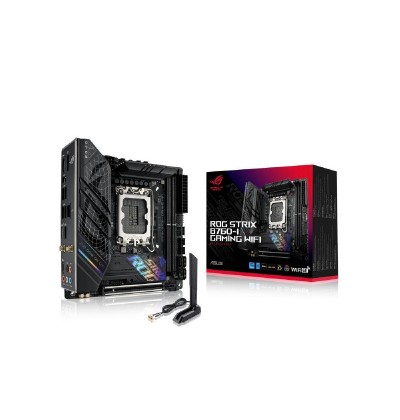 ASUS ROG STRIX B760-I GAMING WIFI Intel B760 LGA 1700 mini ITX (90MB1D90-M1EAY0) (ASU90MB1D90-M1EAY0)