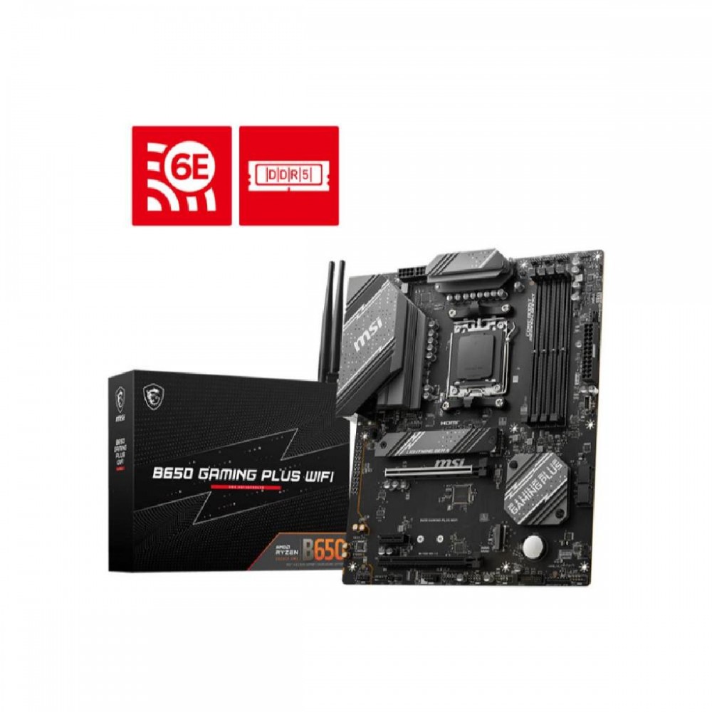 MSI B650 Gaming Plus WiFi Motherboard ATX με AMD AM5 Socket (7E26-001R) (MSI7E26-001R) MSI B650 Gaming Plus WiFi Motherboard ATX με AMD AM5 Socket (7E26-001R) (MSI7E26-001R)