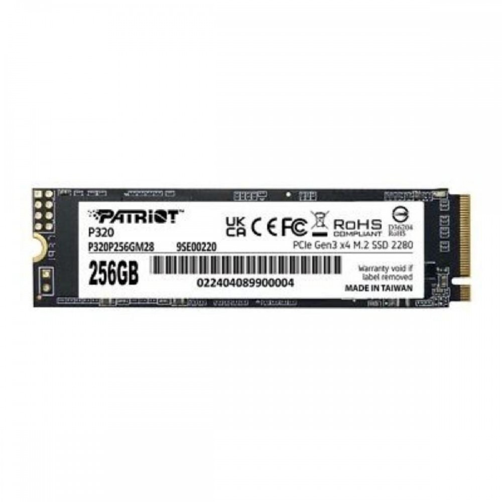 Patriot P320 256GB PCIe 3.0 x4 NVMe 1.3 M.2 2280 (P320P256GM28) (PATRP320P256GM28) Patriot P320 256GB PCIe 3.0 x4 NVMe 1.3 M.2 2280 (P320P256GM28) (PATRP320P256GM28)