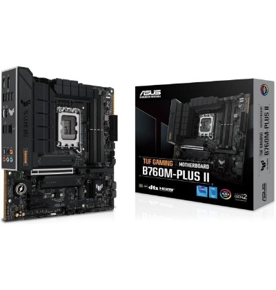 ASUS TUF GAMING B760M-PLUS II Intel B760 LGA 1700 micro ATX (90MB1HD0-M0EAY0) (ASU90MB1HD0-M0EAY0)