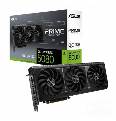 Asus GeForce RTX 5080 16GB GDDR7 Prime OC (90YV0LX0-M0NA00) (ASU90YV0LX0-M0NA00) Asus GeForce RTX 5080 16GB GDDR7 Prime OC (90YV0LX0-M0NA00) (ASU90YV0LX0-M0NA00)