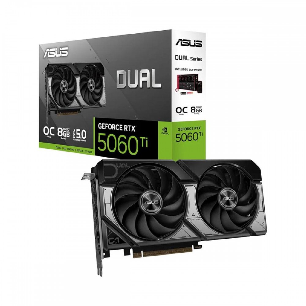 Asus GeForce RTX 5060 8GB GDDR7 Dual OC (90YV0N12-M0NA00) (ASU90YV0N12-M0NA00) Asus GeForce RTX 5060 8GB GDDR7 Dual OC (90YV0N12-M0NA00) (ASU90YV0N12-M0NA00)