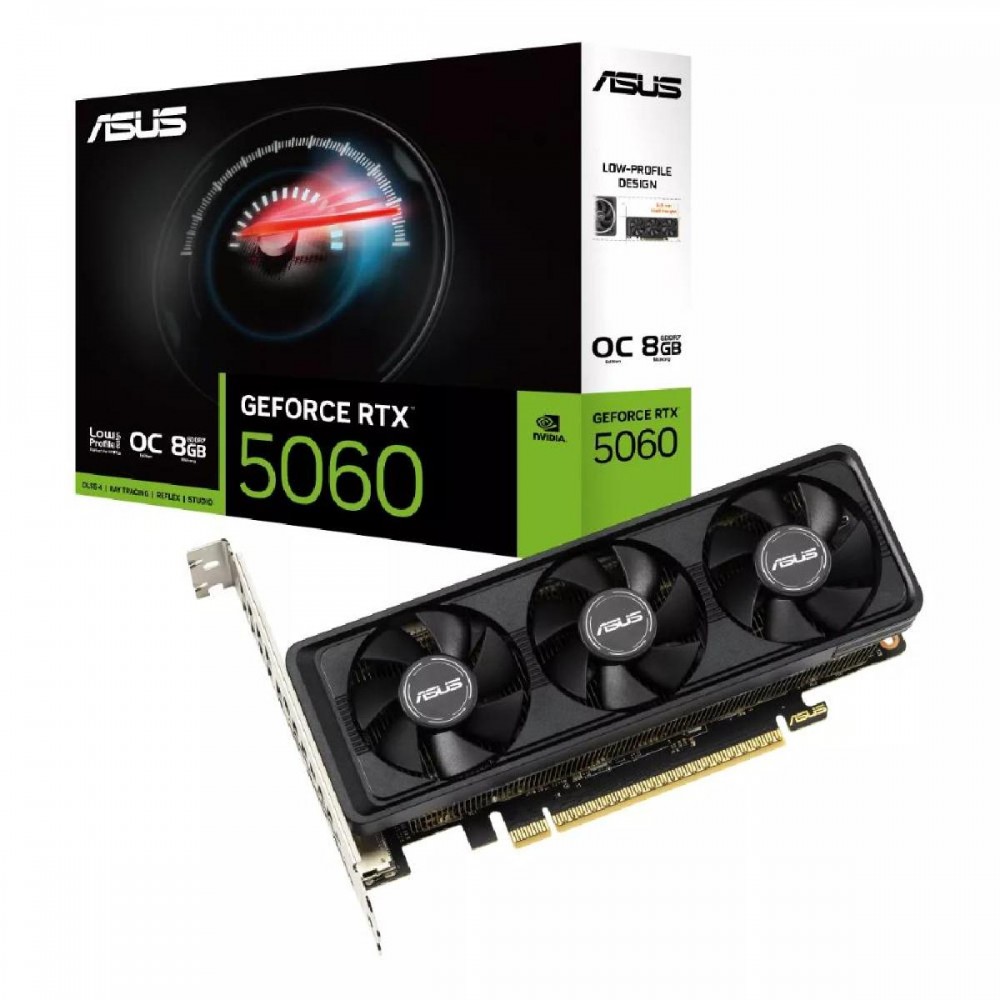 Asus GeForce RTX 5060 8GB GDDR7 LP BRK OC Edition (90YV0N90-M0NA00) (ASU90YV0N90-M0NA00) Asus GeForce RTX 5060 8GB GDDR7 LP BRK OC Edition (90YV0N90-M0NA00) (ASU90YV0N90-M0NA00)