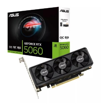 Asus GeForce RTX 5060 8GB GDDR7 LP BRK OC Edition (90YV0N90-M0NA00) (ASU90YV0N90-M0NA00) Asus GeForce RTX 5060 8GB GDDR7 LP BRK OC Edition (90YV0N90-M0NA00) (ASU90YV0N90-M0NA00)