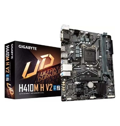 Gigabyte Motherboard 1200 H410M H V2 (rev. 1.0) (H410M H V2) (GIGH410MHV2) Gigabyte Motherboard 1200 H410M H V2 (rev. 1.0) (H410M H V2) (GIGH410MHV2)