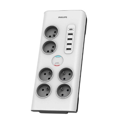 Philips Πολύπριζο 6 Θέσεων 2m Λευκό (SPN7060WA/60) (PHISPN7060WA-60) Philips Πολύπριζο 6 Θέσεων 2m Λευκό (SPN7060WA/60) (PHISPN7060WA-60)