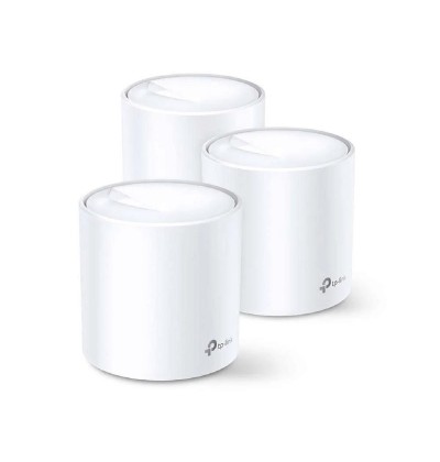 TP-LINK Access Point Deco AX3000 Whole-Home Mesh Wi-Fi 6 System V3.2 (DECO X60(3-PACK) (TPDECOX60(3-PACK) TP-LINK Access Point Deco AX3000 Whole-Home Mesh Wi-Fi 6 System V3.2 (DECO X60(3-PACK) (TPDECOX60(3-PACK)