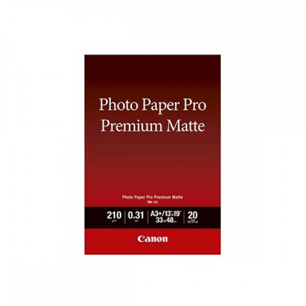 Canon Φωτογραφικό Χαρτί Premium Matte A3+ 210 g/m²20 φύλλα (8657B007) (CAN-PM101-A3PLUS) Canon Φωτογραφικό Χαρτί Premium Matte A3+ 210 g/m²20 φύλλα (8657B007) (CAN-PM101-A3PLUS)