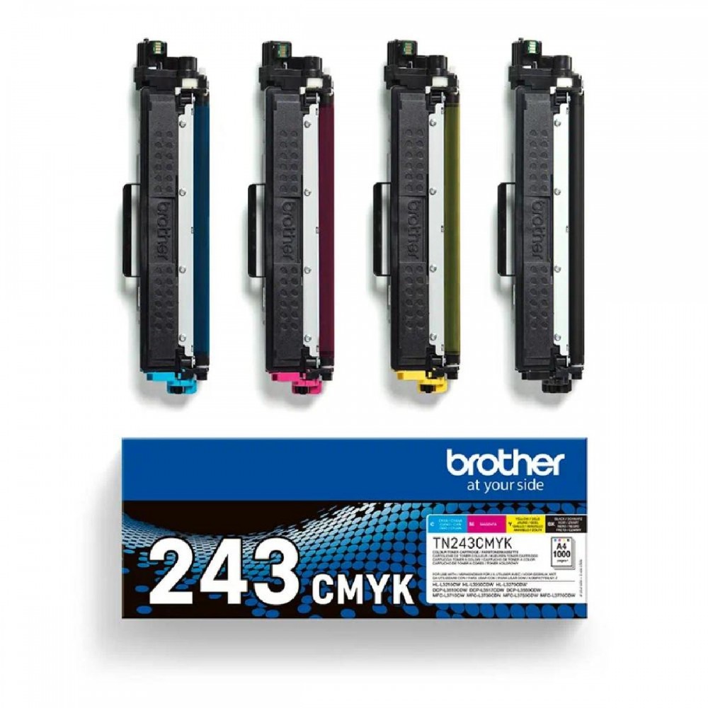 Brother Multipack Toner Laser Εκτυπωτή Μαύρο/Κίτρινο/Κυανό/Ματζέντα 4τμχ (TN243CMYK) (BROTN243CMYK) Brother Multipack Toner Laser Εκτυπωτή Μαύρο/Κίτρινο/Κυανό/Ματζέντα 4τμχ (TN243CMYK) (BROTN243CMYK)